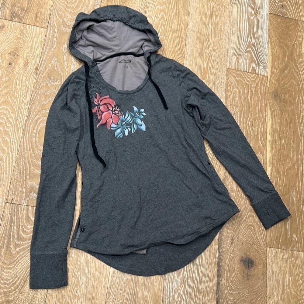 Crazy Shirt Hooded Long Sleeve Tee